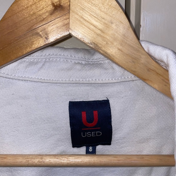 Brand- ‘USED’ -White Denim Jacket - Picture 3 of 4
